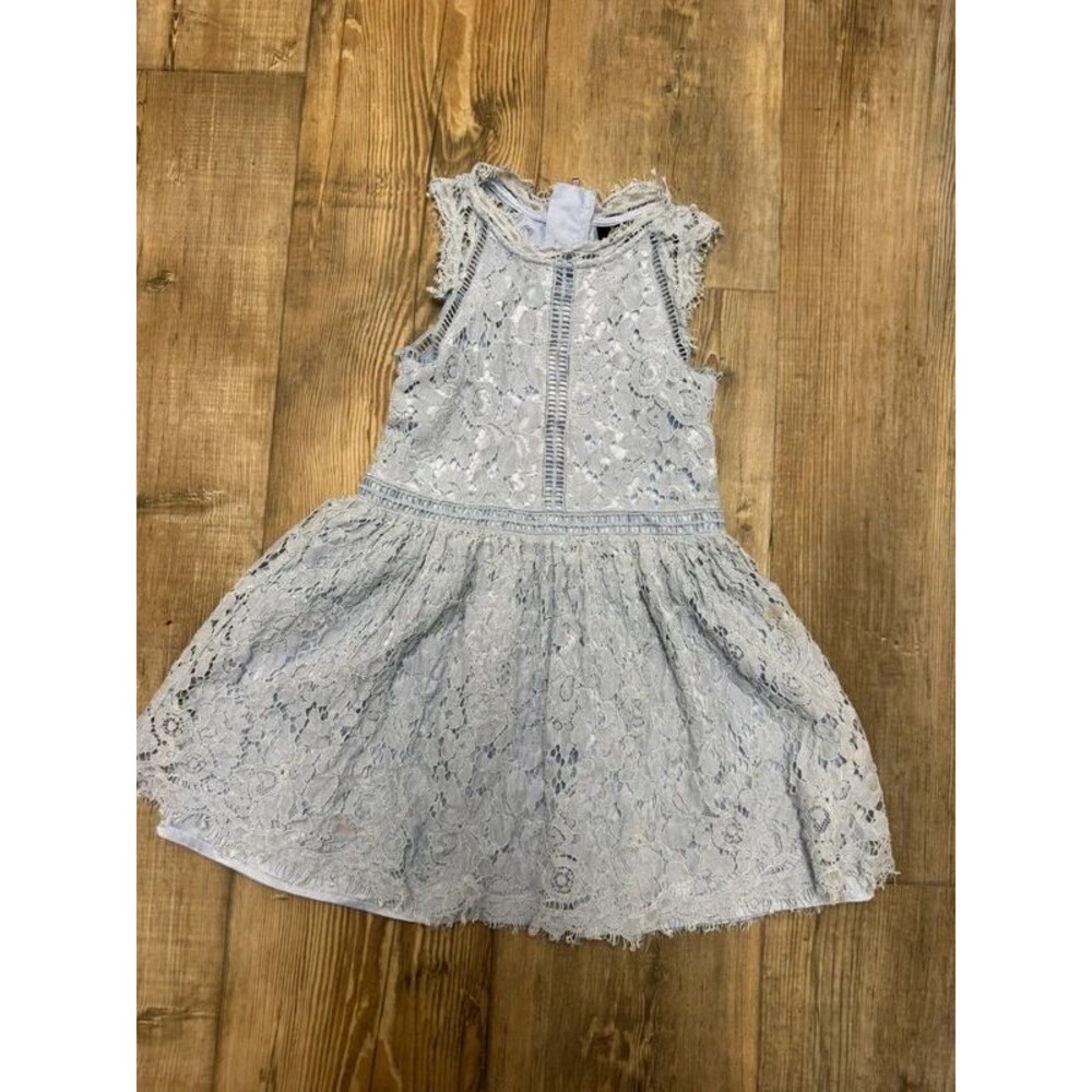 Light blue periwinkle lace dress